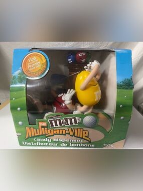 Vintage -M&M's Mulligan-ville Golf Collectible Candy Dispenser In Box